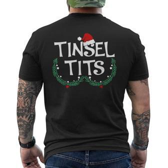 Jingle Balls Tinsel Tits Couples Christmas Matching Couple Mens Back Print T-shirt - Thegiftio UK