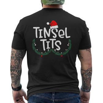 Jingle Balls Tinsel Tits Couples Christmas Matching Couple V10 Mens Back Print T-shirt - Thegiftio UK