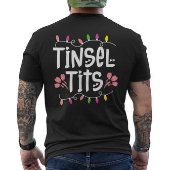 Jingle Balls Tinsel Tits Couples Christmas Matching Couple V14 Mens Back Print T-shirt - Thegiftio UK