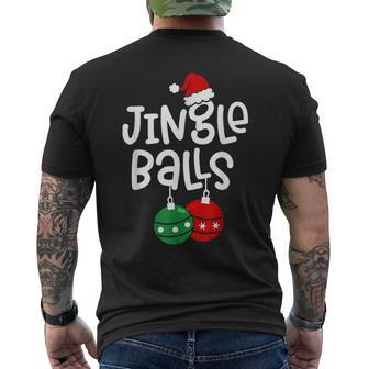 Jingle Balls Tinsel Tits Couples Christmas Matching Couple V24 Mens Back Print T-shirt - Thegiftio UK