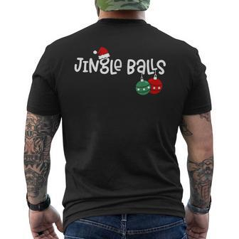 Jingle Balls Tinsel Tits Matching Couple Chestnuts V19 Mens Back Print T-shirt - Thegiftio UK