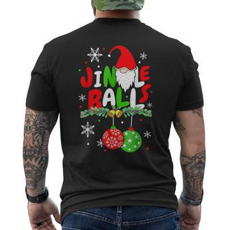 Jingle Balls Tinsel Tits Matching Couple Chestnuts V73 Mens Back Print T-shirt - Thegiftio UK
