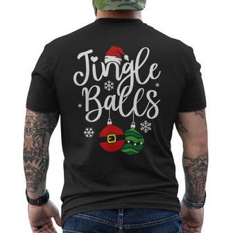 Jingle Balls Tinsel Tits Matching Christmas Couples V2 Mens Back Print T-shirt - Thegiftio