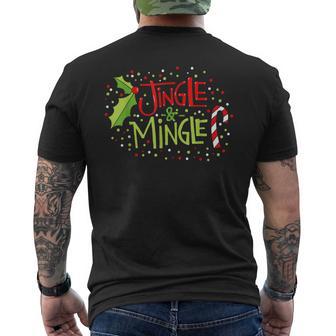 Jingle And Mingle Men's T-shirt Back Print - Monsterry DE