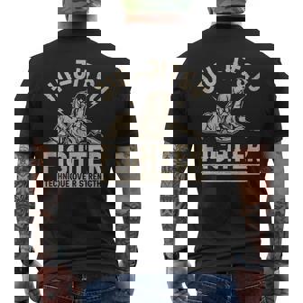 Jiu Jitsu Fighter Técnica Sobre Fuerza Bjj Artes Marciales Sin Mangas Camiseta Hombre Estampado Espalda - Regaloses
