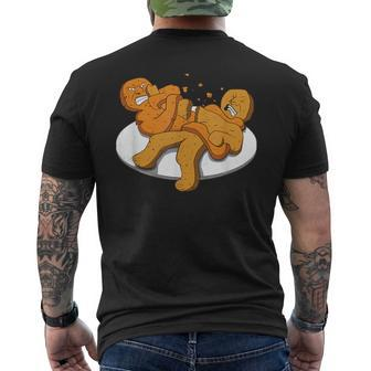 Jiu Jitsu Gingerbread In Armbar Skill Bjj Men's T-shirt Back Print - Monsterry UK