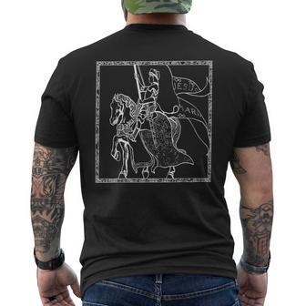 Joan Of Arc History Christianity Feminism Men's T-shirt Back Print - Monsterry