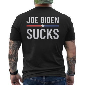 Joe Biden Sucks Anti Joe Biden Pro America Political Men's T-shirt Back Print - Monsterry