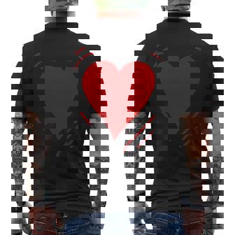 Joli Logo En Forme De Cœur Rouge T-shirt imprimé au dos - Cadeauxyz