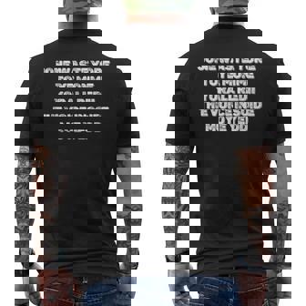 Jone Waste Yore Toye Jone Waste Your Time Men's T-shirt Back Print | Mazezy