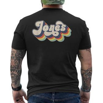 Jones Family Name Personalized Surname Jones Men's T-shirt Back Print - Seseable