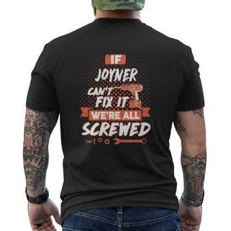 If Joyner Can't Fix It We're All Screwed Mens Back Print T-shirt - Seseable