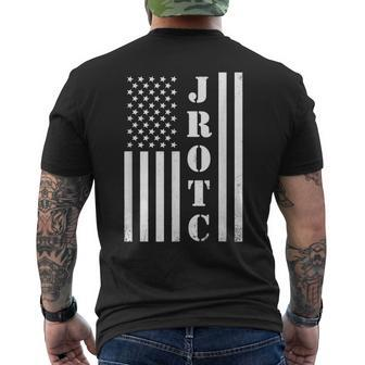 Jrotc American Flag Jrotc Veteran Men's T-shirt Back Print - Monsterry