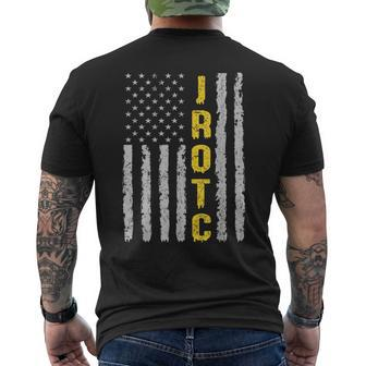 Jrotc United States Rotc Junior Cadet Jrotc American Flag Men's T-shirt Back Print - Monsterry