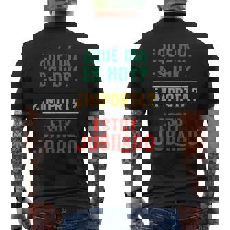 Jubilación Qué Día Es Hoy Importa Estoy Jubilado Camiseta Hombre Estampado Espalda - Regaloses