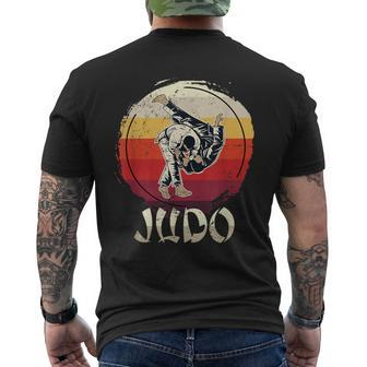Judoka Sparring Retro Judo T-Shirt mit Rückendruck - Seseable