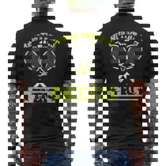 Jugadores De Tenis Más Tenis Divertido Camiseta Hombre Estampado Espalda - Regaloses