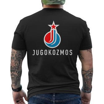 Jugokozmos Sputnik Jugoslavija Balkan Sfrj Yugoslavia T-Shirt mit Rückendruck - Seseable