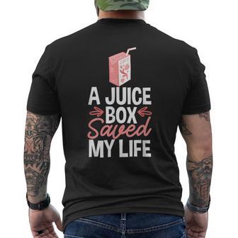 A Juice Box Saved My Life Diabetes Dm Ketoacidosis Diabetic Men's T-shirt Back Print - Monsterry UK