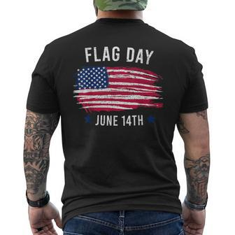 June 14Th Flag Day Men's T-shirt Back Print - Monsterry
