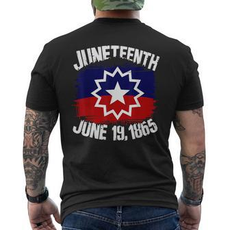 Junenth Flag June 19Th 1865 Junenth Black Freedom Day Men's T-shirt Back Print - Monsterry UK