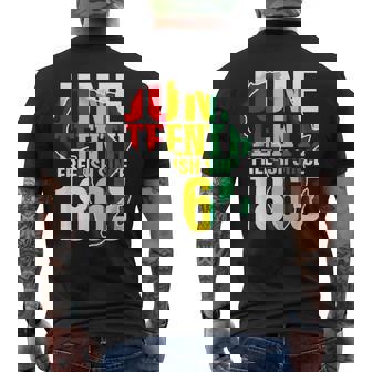 Junenth Free-Ish Since 1865 Men's T-shirt Back Print - Seseable