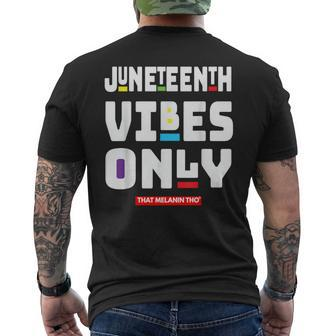 Junenth Vibes Only 1865 Black Owned Celebrate Junenth Men's T-shirt Back Print - Monsterry AU