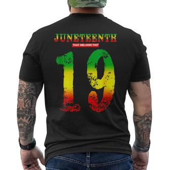 Junenth Vibes June 19Th 1865 Black Owned Brand Junenth Men's T-shirt Back Print - Monsterry DE