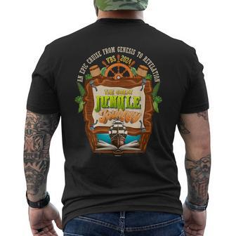 Jungle Journey Vbs 2024 Vacation Bible School Summer Camp Men's T-shirt Back Print - Seseable