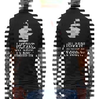 I Just Freaking Love Bunny Cute Animal Critter Men's T-shirt Back Print | Mazezy