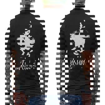 Just Ledoux It Cowboy Whiskey Wine Lover Mens Back Print T-shirt - Thegiftio UK