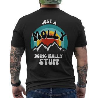 Just A Molly Doing Molly Stuff Vintage Men's T-shirt Back Print - Monsterry