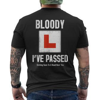 Just Passed Driving Test & Novelty Learner Driver Men's T-shirt Back Print - Seseable