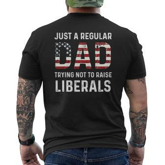 Just A Regular Dad Mens Back Print T-shirt | Mazezy