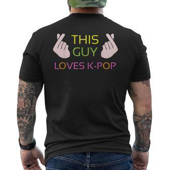 K-Pop This Guy Loves Kpop Cute Korean Music Men's T-shirt Back Print - Monsterry DE