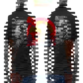Kaiju Birthday Party Japan Monster Movie Bday Decorations Men's T-shirt Back Print - Thegiftio UK