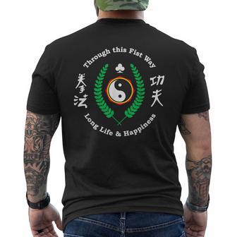 Kajukenbo Style Martial Arts Dojo Training Men's T-shirt Back Print - Monsterry