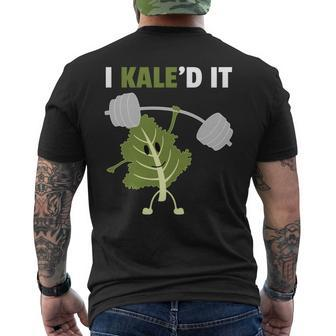 Kaled It Vegan Vegetarian Kale Gym Fitness Long Mens Back Print T-shirt - Thegiftio UK