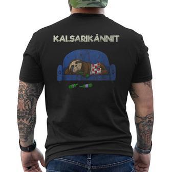 Kalsarikännit Sofa Kartoffel Kurzärmliges Herren-T-Kurzärmliges Herren-T-Shirt, Lustiges Entspannungs-Design - Seseable