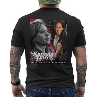 Kamala Harris Madame Vice President For And Women Men's T-shirt Back Print - Monsterry UK