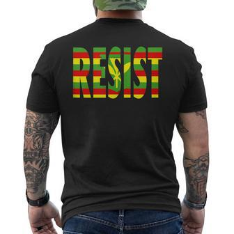 Kanaka Maoli Native Hawaiian Flag Resist Men's T-shirt Back Print - Monsterry CA