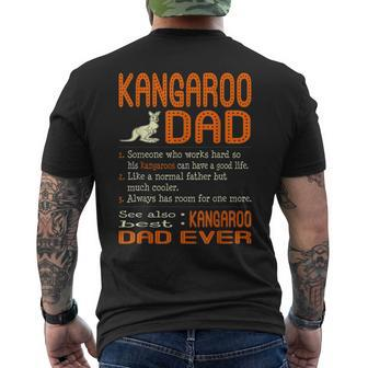 Kangaroo Dad Like Normal Father Much Cooler Men's T-shirt Back Print - Monsterry CA