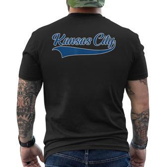 Kansas City Hometown Pride Throwback Classic Men's T-shirt Back Print - Monsterry