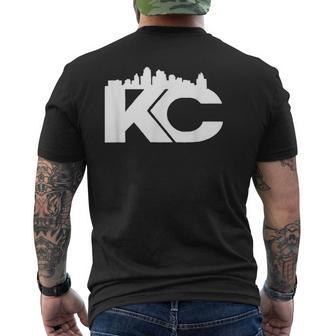 Kansas City Skyline KC T Kc Men's T-shirt Back Print - Monsterry