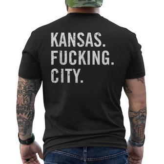 Kansas Fucking City Kansas City Pride Idea Men's T-shirt Back Print - Monsterry AU