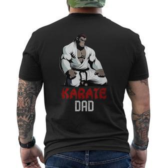 Karate Dad Cute Monkey Martial Arts Super Dad Men's T-shirt Back Print - Monsterry CA
