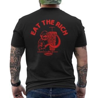 Karl Marx Eat Doner Kebab Rich Socialism T-Shirt mit Rückendruck - Seseable