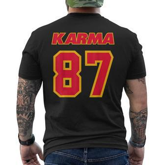 Karma Is 87 Men's T-shirt Back Print - Monsterry UK