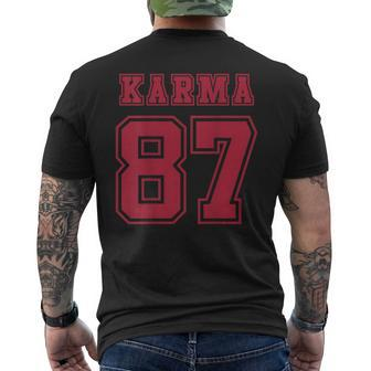 Karma 87 Sporty Trendy Men's T-shirt Back Print | Mazezy