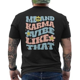 Karma Vibe Reto Karma Vibe Super Fun Men's T-shirt Back Print - Seseable